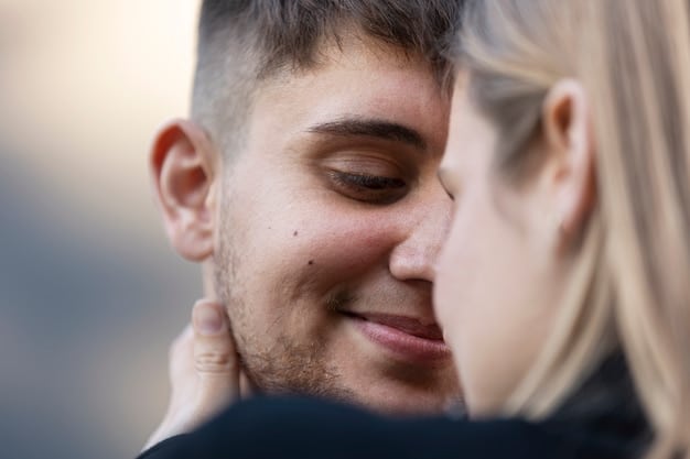 A close-up image of a person tenderly wiping away another person's tears, symbolizing empathy, compassion, and the start of the healing process after a disagreement. The focus is on the act of caring and emotional support.