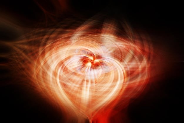 An image of a healthy human heart surrounded by glowing energy, symbolizing the positive effects of forgiveness on cardiovascular health and overall well-being. The image emphasizes the connection between emotional and physical health.