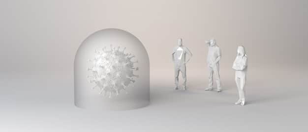 A visual representation of personal boundaries, depicted as a protective circle or shield around an individual, defending against external pressures and demands. The image includes elements like healthy limits and self-respect.