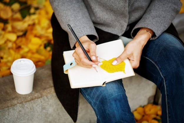 A person writing in a gratitude journal, with a pen in hand and a smile on their face, symbolizing the practice of appreciating the positive aspects of life.