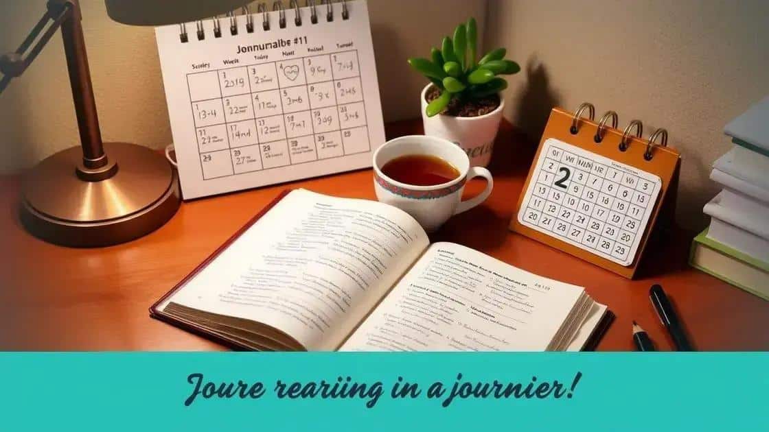Tips for keeping your journal consistent