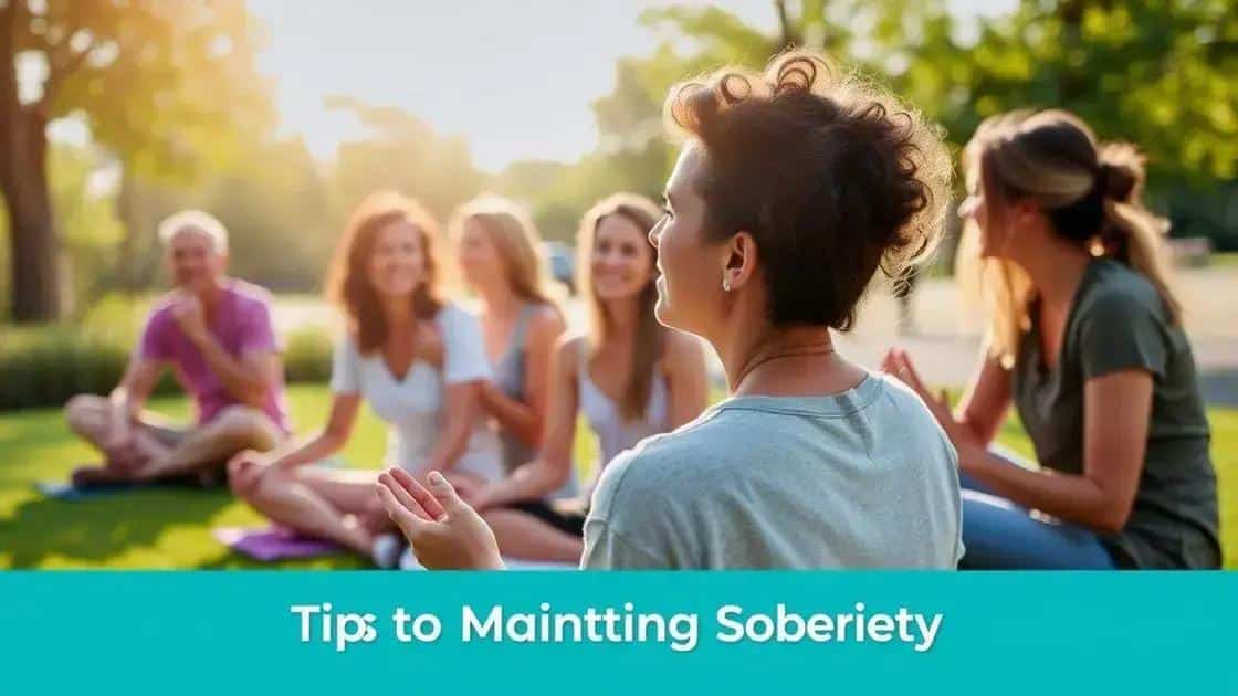 Tips for maintaining long-term sobriety