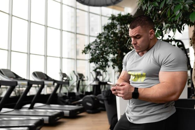 A person working out in a gym, emphasizing the importance of physical activity in complementing intermittent fasting for weight loss.