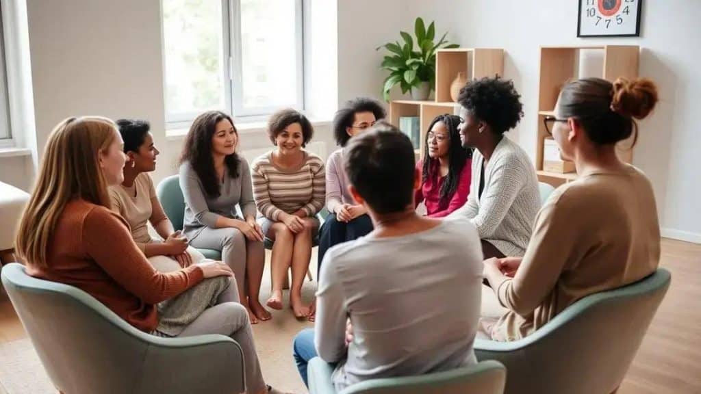 Group therapy benefits in recovery: heal together