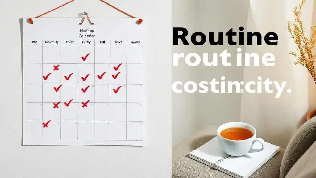 Tips for maintaining consistency in your routines Tips for maintaining consistency in your routines