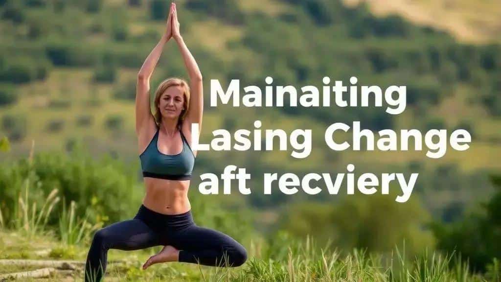 How to maintain lasting change after recovery How to maintain lasting change after recovery