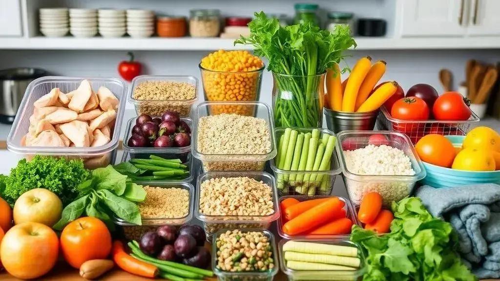 Key ingredients for easy meal prep Key ingredients for easy meal prep