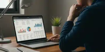 Person planning finances on laptop after addiction recovery