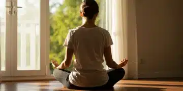 Person practicing 5-minute daily mindfulness for stress reduction