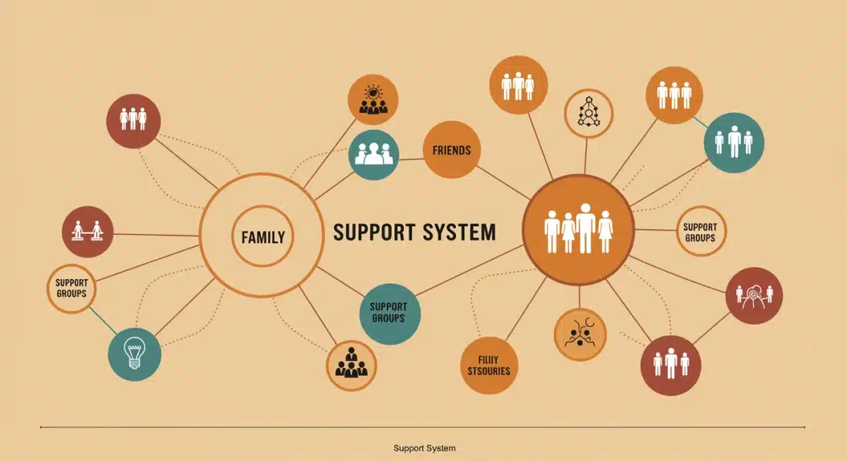Visualizing a robust support network for recovery