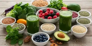 Colorful plant-based meal for energy and health