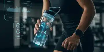 Athlete using smart water bottle for optimal hydration in 2026