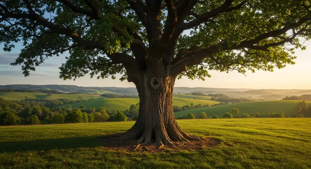 Resilient tree symbolizing inner strength and growth