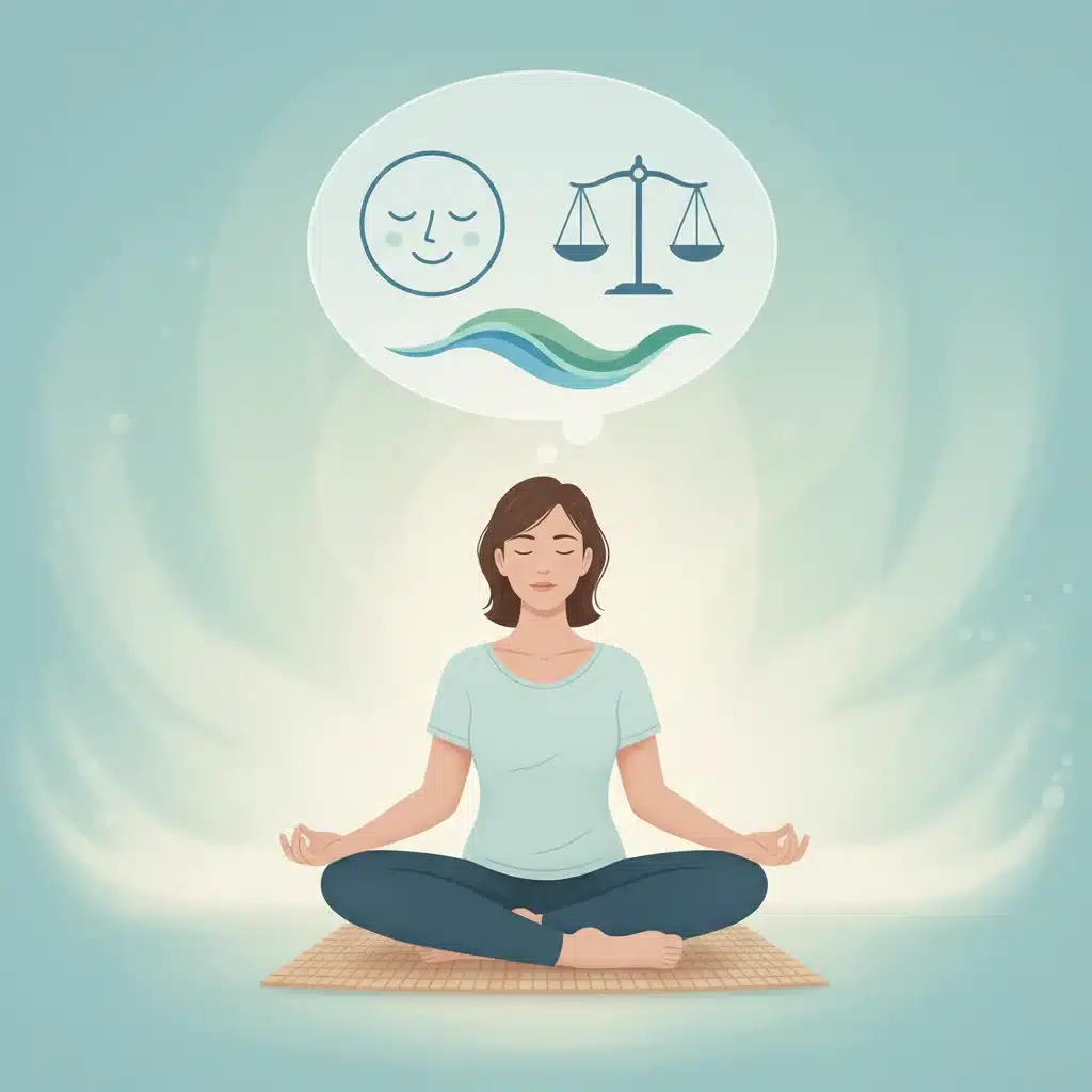 Person meditating to enhance self-awareness and emotional balance.